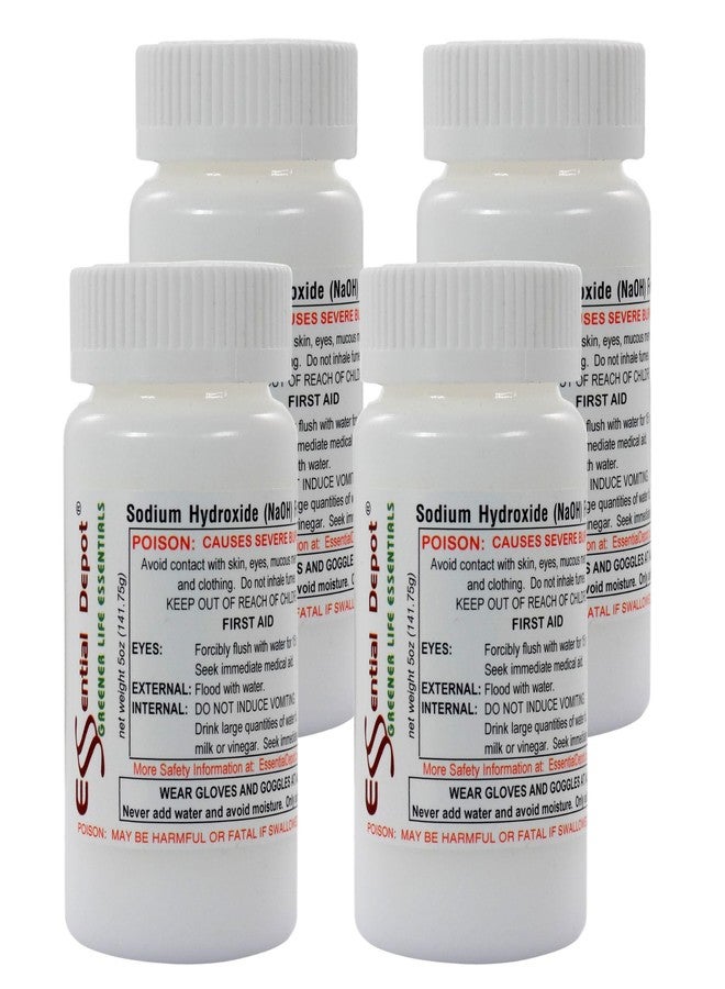 Essential Depot 1.25 lbs Food Grade Sodium Hydroxide Lye Evenly-Sized Micro Pels (Beads or Particles) - Lye Drain Cleaner - HDPE Container with Resealable Child Resistant Cap and Handle - Image 1